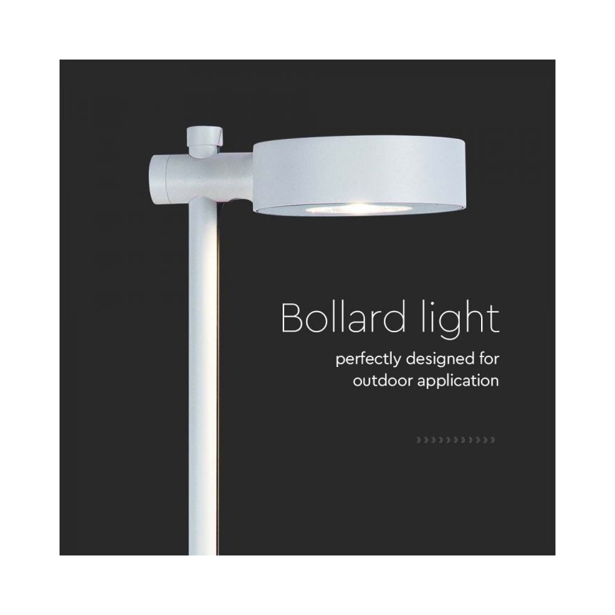 LED Outdoor Lamp, 7W, 230V, 4000K, IP65, White, 102 cm