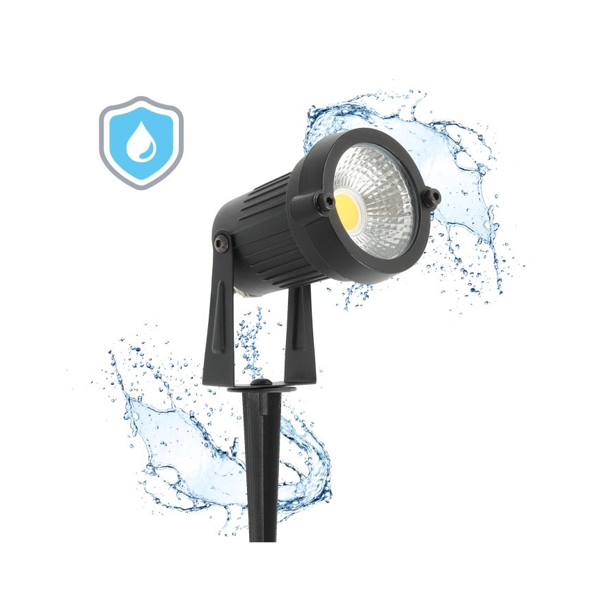 LED Outdoor Lamp BLAKE LED/5W/230V 3000K IP65 black