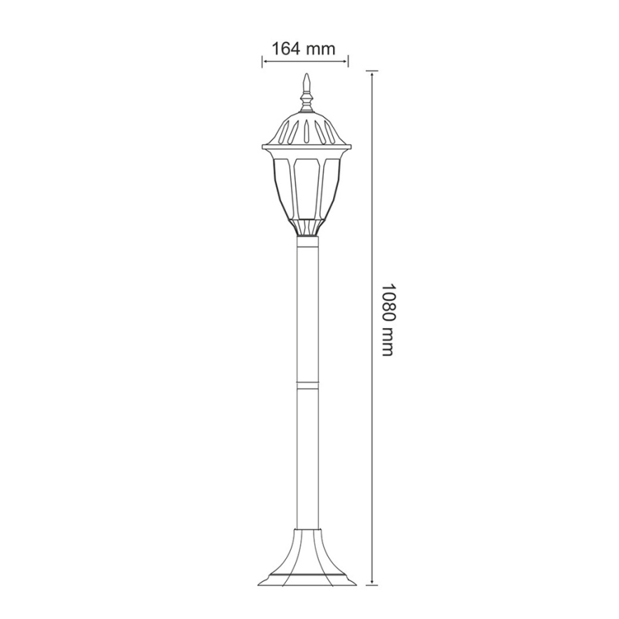 LED Outdoor lamp FLORENCJA 1xE27/10W/230V IP43