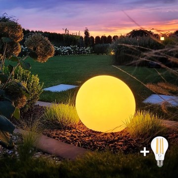 LED Outdoor lamp GLOBO 1xE27/9W/230V d. 30 cm IP44