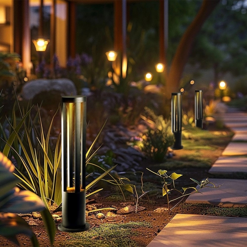 LED Outdoor Lamp LED/10W/230V 3000K IP65 80 cm Black