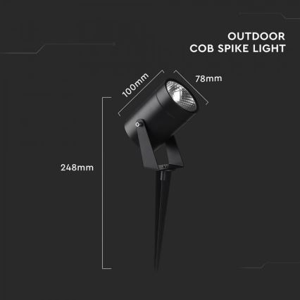 LED Outdoor Lamp LED/10W/230V 3000K IP65