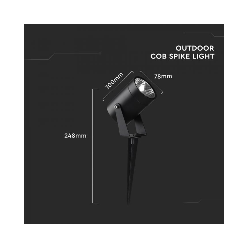 LED Outdoor Lamp LED/10W/230V 3000K IP65