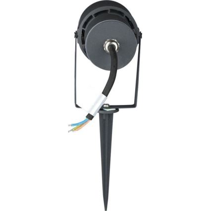 LED Outdoor lamp LED/12W/100-240V IP65 3000K grey