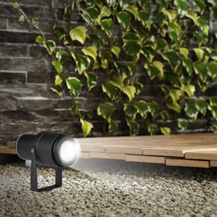 LED Outdoor lamp LED/12W/100-240V IP65 4000K black