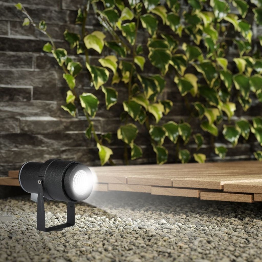 LED Outdoor lamp LED/12W/100-240V IP65 4000K black