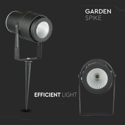 LED Outdoor lamp LED/12W/100-240V IP65 4000K black