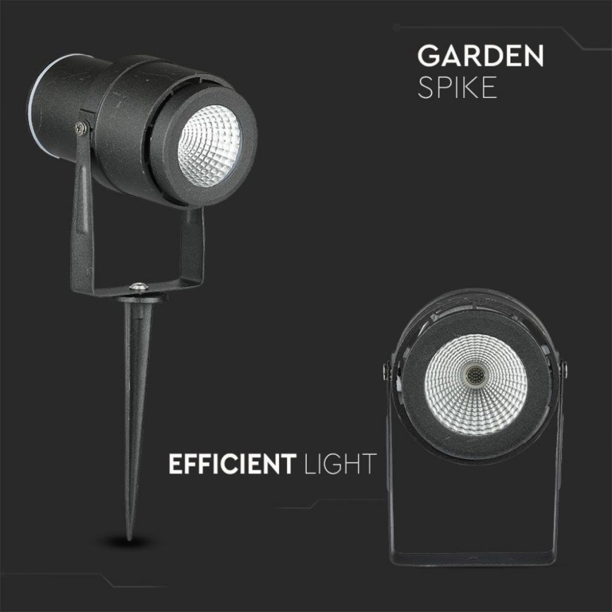 LED Outdoor lamp LED/12W/100-240V IP65 4000K black