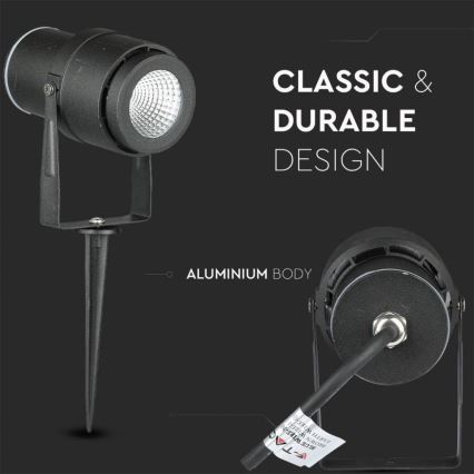 LED Outdoor lamp LED/12W/100-240V IP65 4000K black