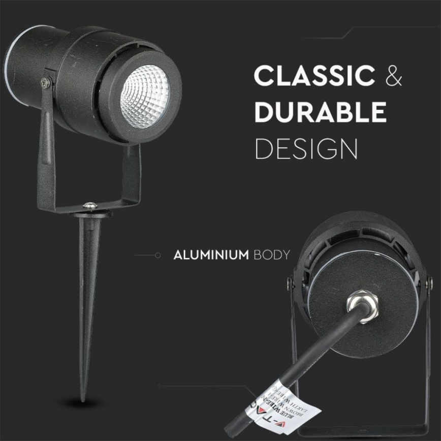 LED Outdoor lamp LED/12W/100-240V IP65 4000K black