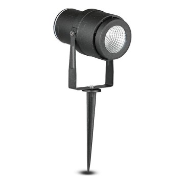 LED Outdoor lamp LED/12W/100-240V IP65 black - green light