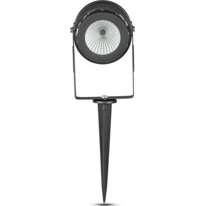 LED Outdoor lamp LED/12W/100-240V IP65 black - green light