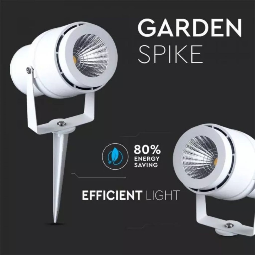 LED Outdoor lamp LED/12W/100-240V IP65 white - green light