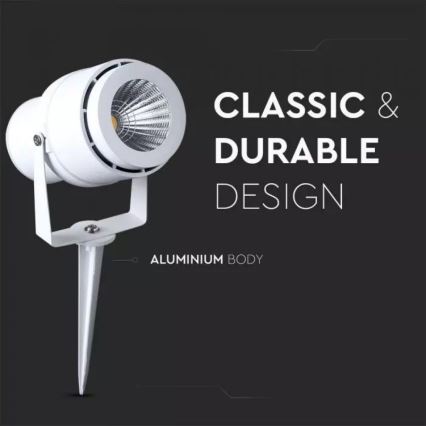 LED Outdoor lamp LED/12W/100-240V IP65 white - green light