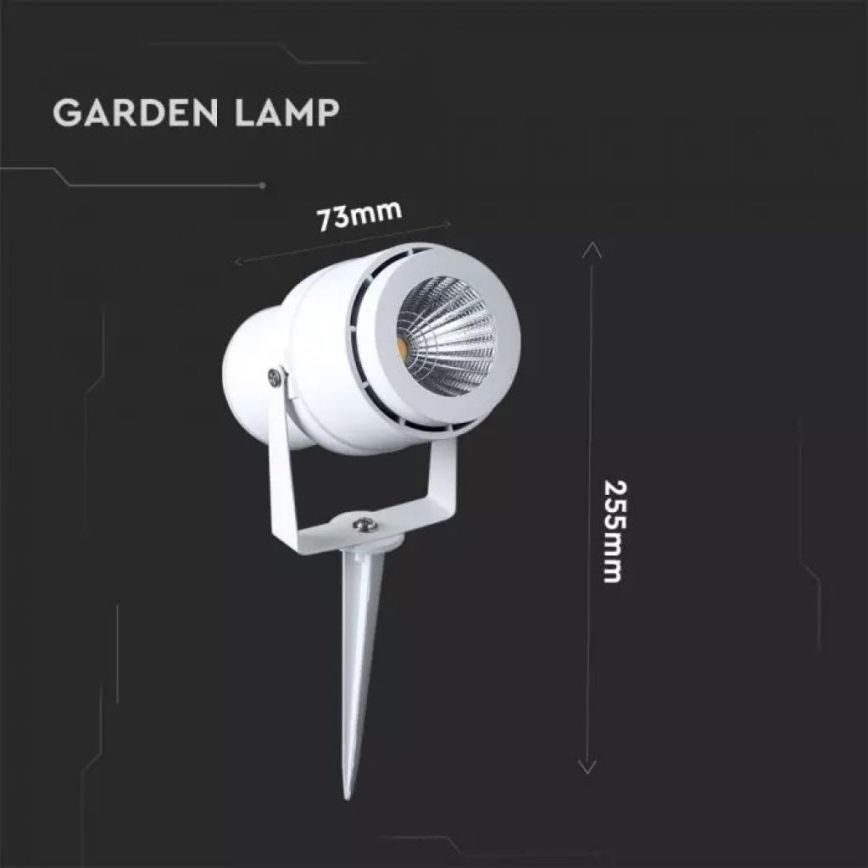 LED Outdoor lamp LED/12W/100-240V IP65 white - green light