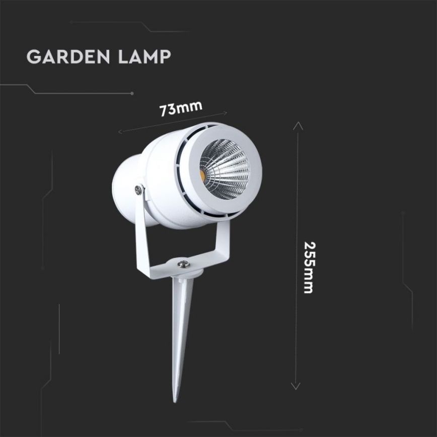 LED Outdoor lamp LED/12W/110-240V IP65 3000K white