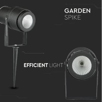 LED Outdoor lamp LED/12W/230V 3000K black IP65