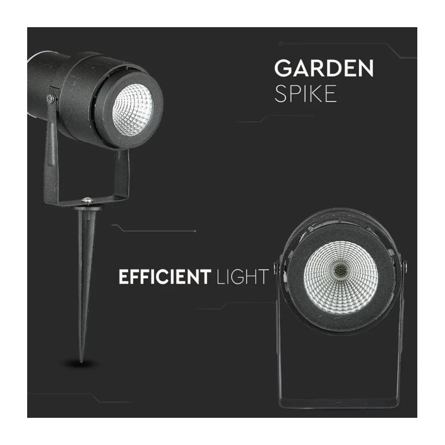 LED Outdoor lamp LED/12W/230V 3000K black IP65