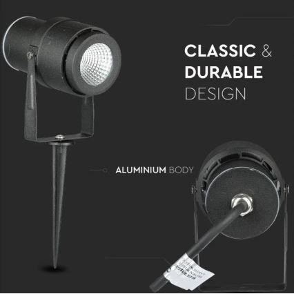 LED Outdoor lamp LED/12W/230V 3000K black IP65