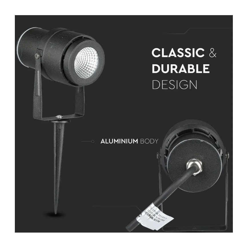 LED Outdoor lamp LED/12W/230V 3000K black IP65
