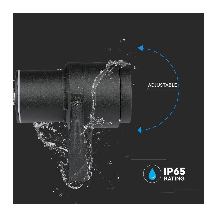 LED Outdoor lamp LED/12W/230V 3000K black IP65