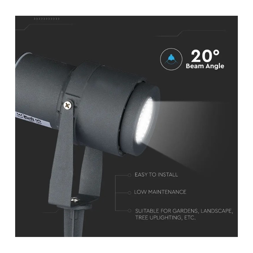 LED Outdoor lamp LED/12W/230V 4000K anthracite IP65