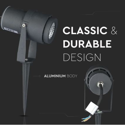 LED Outdoor lamp LED/12W/230V 4000K anthracite IP65