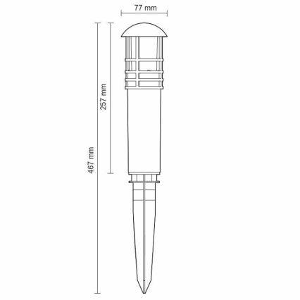 LED Outdoor lamp LED/3W/230V 2800K IP65