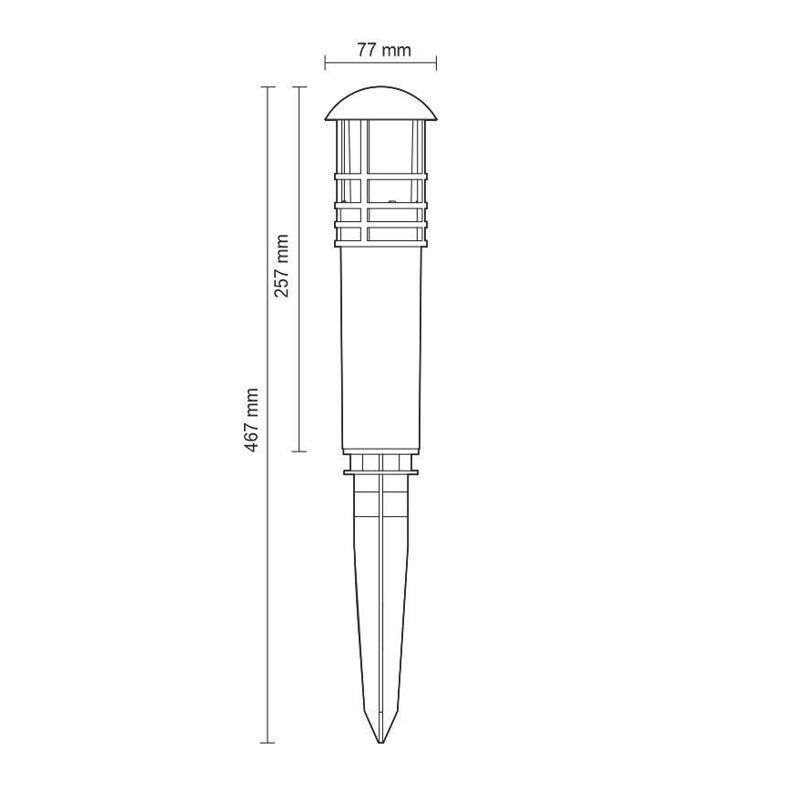 LED Outdoor lamp LED/3W/230V 2800K IP65