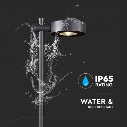 LED Outdoor Lamp LED/7W/230V 4000K IP65 black 102 cm