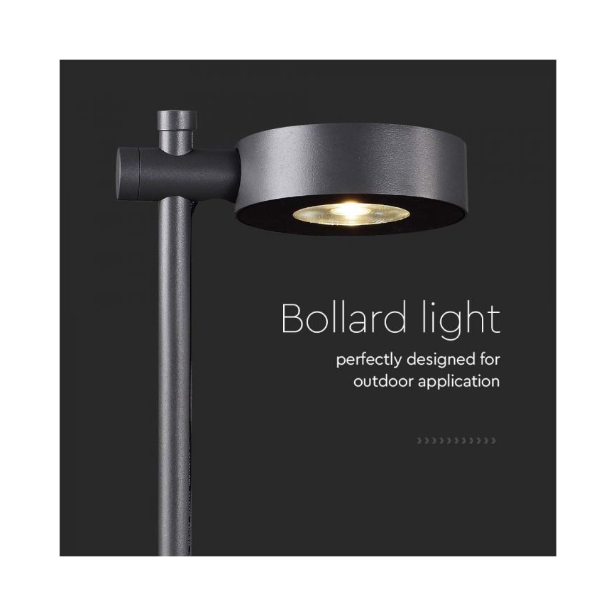 LED Outdoor Lamp LED/7W/230V 4000K IP65 black 102 cm