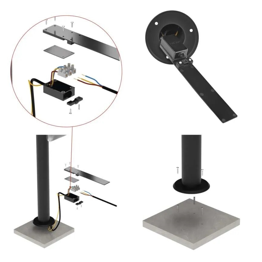 LED Outdoor lamp NIKA LED/12,5W/230V IP44 80 cm