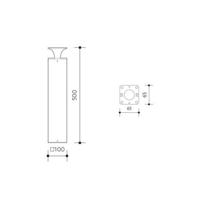 LED Outdoor lamp ORNELA LED/6W/230V 3000K IP54 anthracite