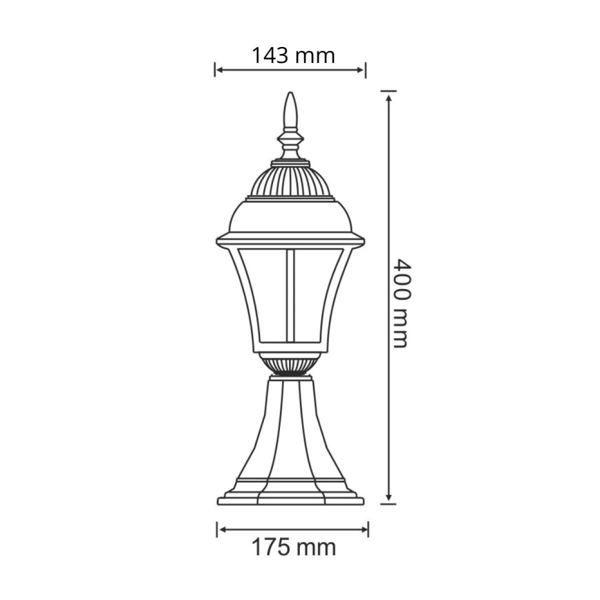 LED Outdoor lamp PARIS 2 1xE27/4,9W/230V
