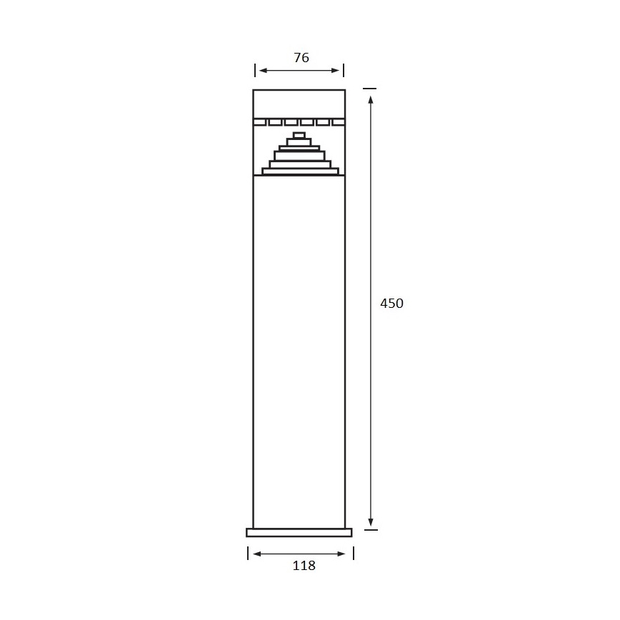 Greenlux - LED Outdoor lamp 1xLED/6W/230V IP44