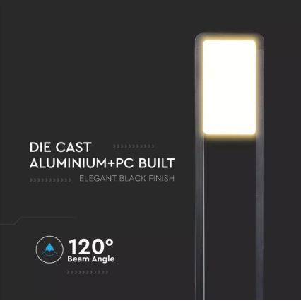 LED Outdoor lamp SAMSUNG CHIP LED/10W/230V 3000K IP65 black