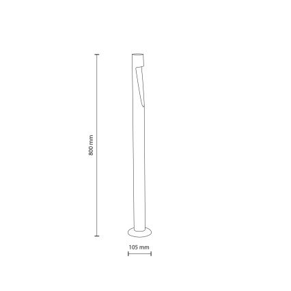 LED Outdoor Lamp SENA L LED/5W/230V IP65 80 cm beige