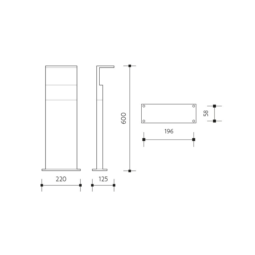 LED Outdoor lamp with a sensor NATURA LED/12W/230V 4000K IP54 brown/anthracite