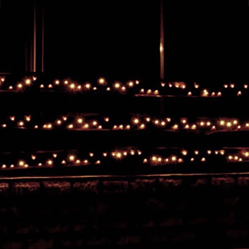 LED Outdoor light chain 70m 1000xLED/0,06W/230V warm white IP44