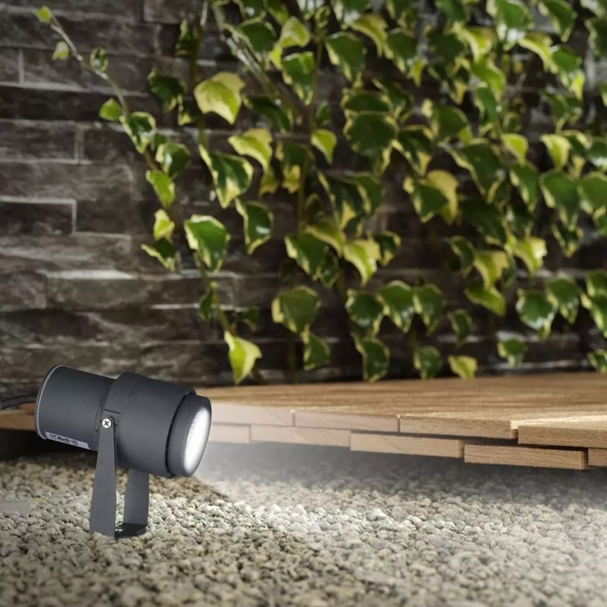 LED Outdoor light LED/12W/100-240V IP65 grey - green light