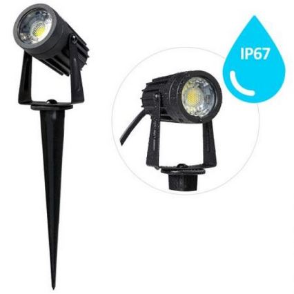LED Outdoor light LED/3W/230V 2800K IP67 black