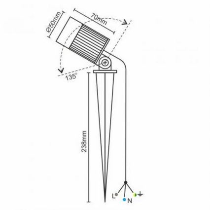 LED Outdoor light LED/7W/85-264V IP67