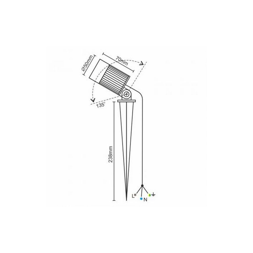 LED Outdoor light LED/7W/85-264V IP67