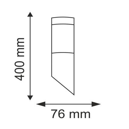 LED Outdoor light LIVIA 1xE27/7W/230V 4000K IP44