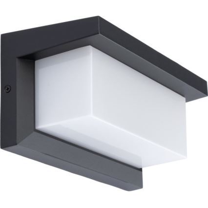 LED Outdoor wall light with bulb with dusk sensor NEELY 1xE27/9W/230V IP54 anthracite