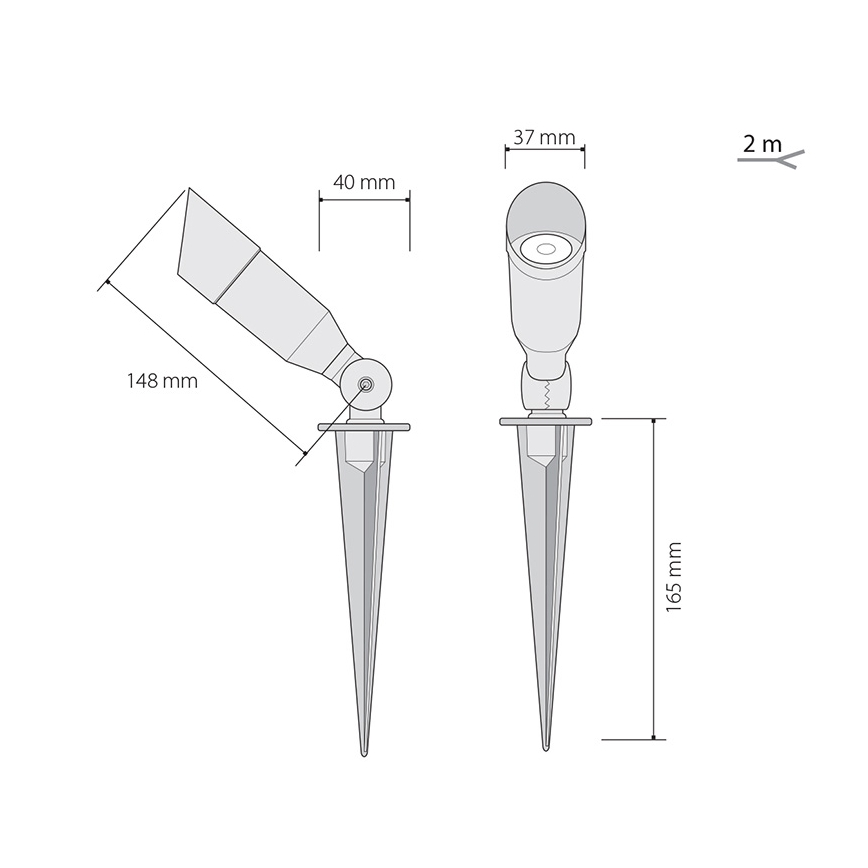 LED Outdoor lighting OKO 1xLED/1W/350mA IP54