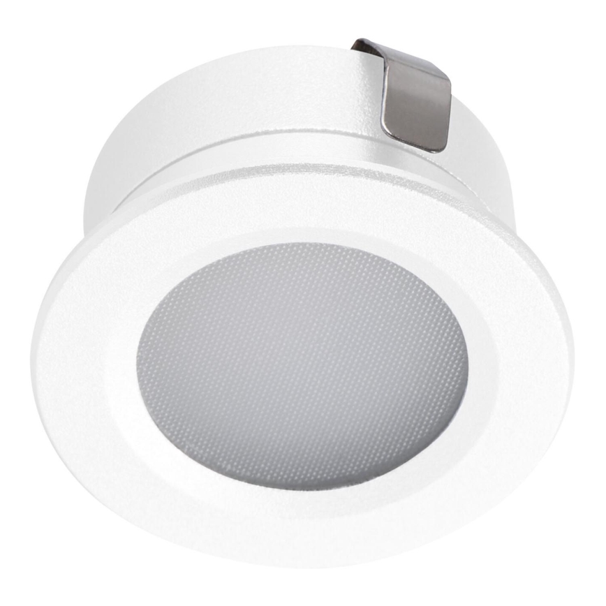 LED Outdoor recessed light IMBER LED/1W/12V 3000K d. 3 cm 40 lm IP65 white