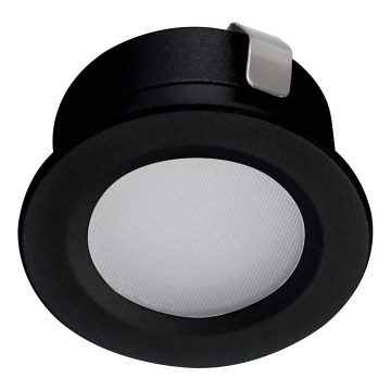 LED Outdoor recessed light IMBER LED/1W/12V 6500K d. 3 cm 30 lm IP65 black