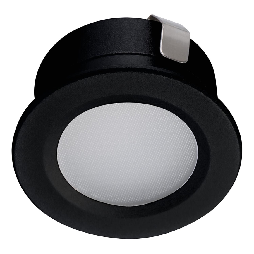 LED Outdoor recessed light IMBER LED/1W/12V 6500K d. 3 cm 30 lm IP65 black