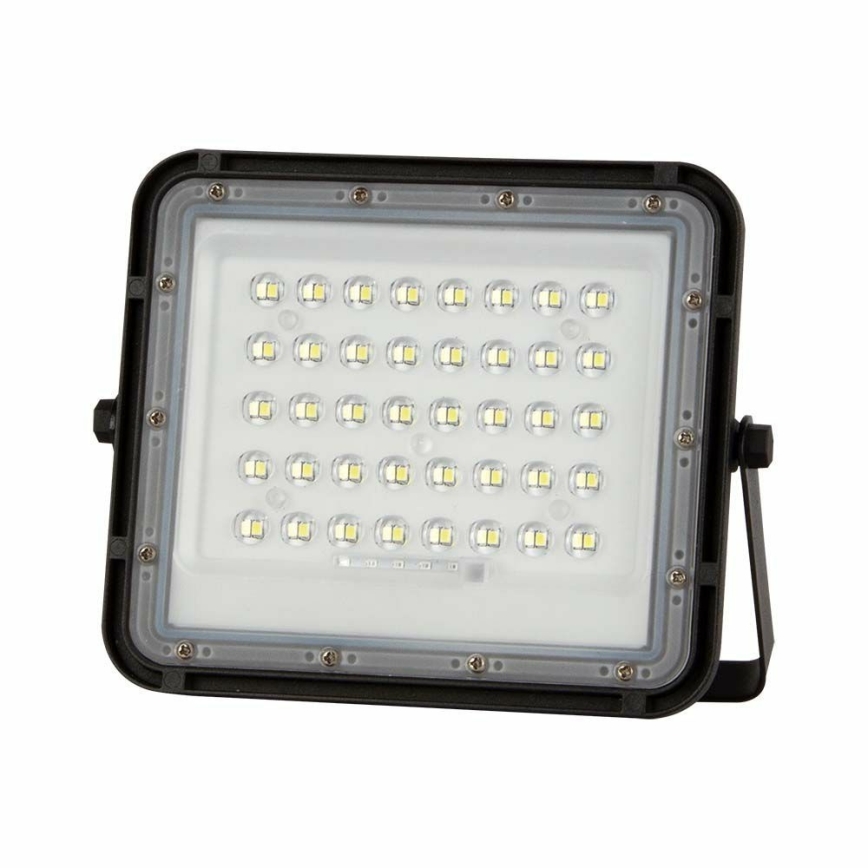 LED Outdoor dimmable solar floodlight LED/10W/3,2V IP65 6400K black + remote control